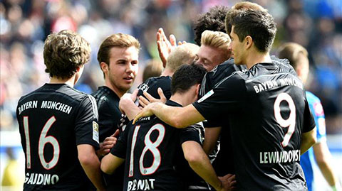 Hạ Hoffenheim 2-0, Bayern tiến sát tới Đĩa Bạc