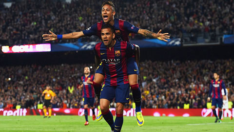 Lập cú đúp, Neymar giúp Barca loại PSG