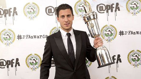 Hazard nhận danh hiệu cầu thủ xuất sắc nhất năm của PFA