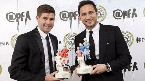 Lampard và Gerrard nhận kỷ niệm chương của PFA