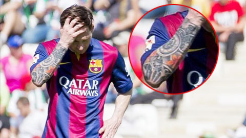 Hãy ngắm nhìn hình xăm mới nhất của Messi vào năm