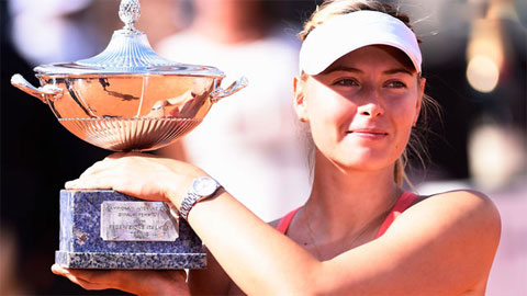 Sharapova lội ngược dòng lên ngôi vô địch Rome Masters lần thứ 3