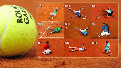 Nadal và 9 sắc thái tại các trận chung kết Roland Garros