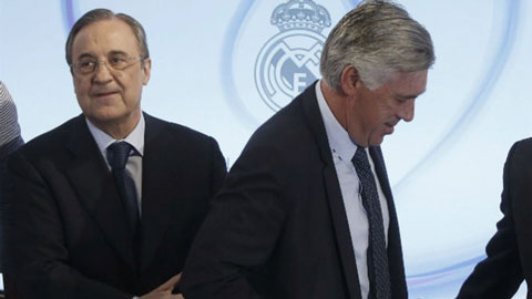 Tập thể Real thuyết phục Perez tiếp tục tin tưởng Ancelotti
