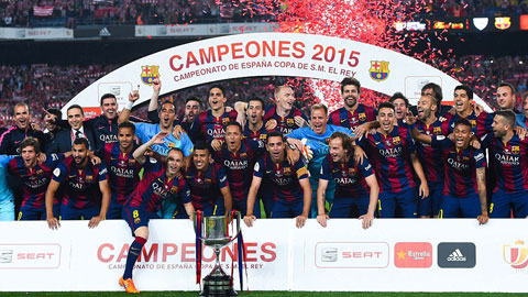 Messi lập cú đúp, Barca lần thứ 27 giành cúp Nhà vua