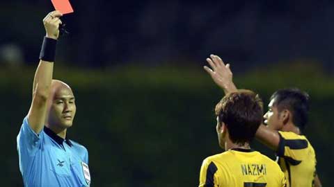 Nazmi Faiz của U23 Malaysia bị cấm 6 trận