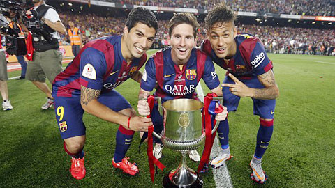 Messi thích làm hộ công cho Neymar và Suarez