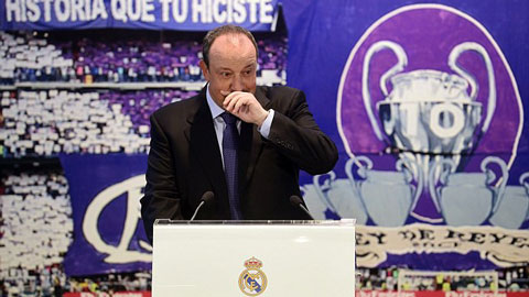Benitez xúc động khi trở về 'mái nhà' Real