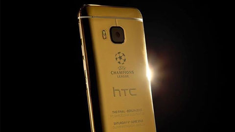 HTC ra mắt One M9 mạ vàng nhân chung kết Champions League