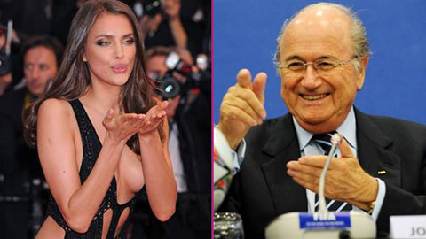Qua mặt Ronaldo, ông lão Blatter từng ngấm ngầm tán tỉnh Irina Shayk?