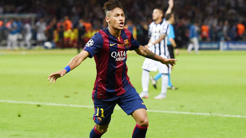 Neymar chia sẻ danh hiệu Vua phá lưới Champions League với Messi và Ronaldo