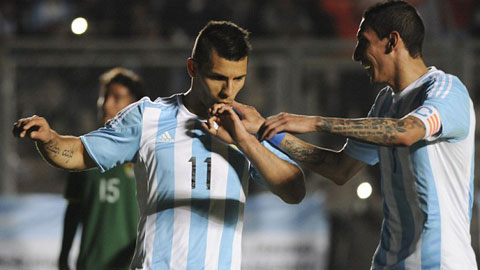 Di Maria & Aguero tỏa sáng, Argentina đại thắng Bolivia 5-0