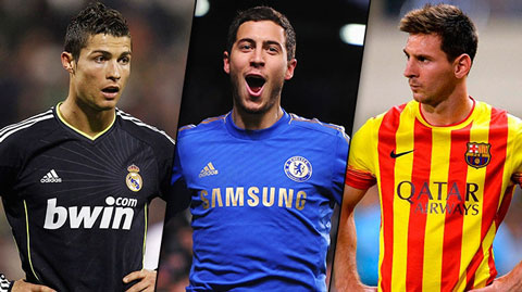Messi đắt giá nhất thế giới, Ronaldo bị Hazard vượt mặt