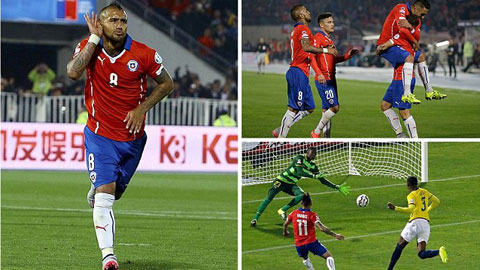 Sanchez và Vidal giúp Chile khởi đầu Copa America suôn sẻ
