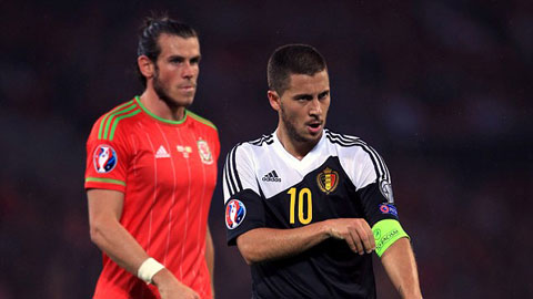 Hazard và Bale đá thế nào trong thất bại sát nút của Bỉ trước xứ Wales?