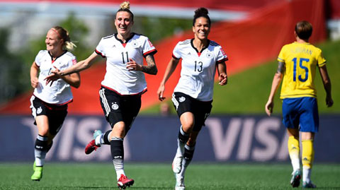 World Cup nữ 2015: Trung Quốc, Đức vào tứ kết