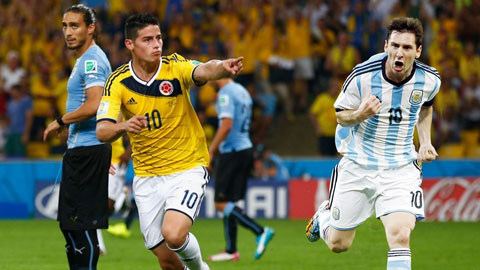 Trận cầu tâm điểm Argentina - Colombia: Chờ James, Messi & một trận đấu đẹp