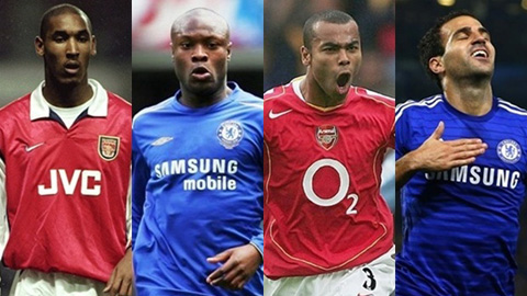 5 ngôi sao từng khoác áo cả Arsenal & Chelsea trong kỷ nguyên Premier League