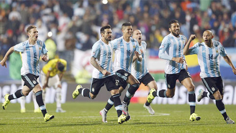 Đánh bại Colombia trên chấm luân lưu, Argentina chật vật vào bán kết