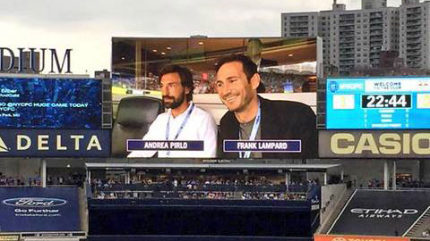 Pirlo, Lampard và Bale rủ nhau tới dự khán trận derby New York