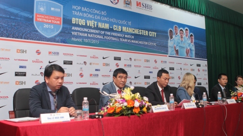 Họp báo công bố sự kiện Man City lần đầu tiên đến Việt Nam