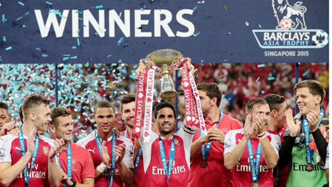Arsenal vô địch Barclays Asia Trophy: Điểm nhấn là hàng tiền vệ