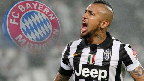 Bayern xác nhận đạt thỏa thuận mua Vidal từ Juventus