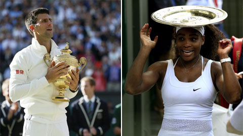 Djokovic và Serena Williams xếp hạng hạt giống số 1 tại US Open tới