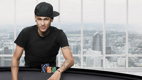 Neymar dự giải… poker