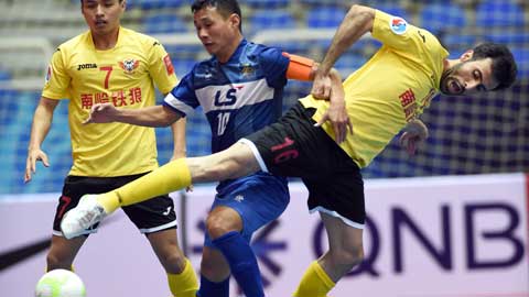 Giải futsal châu Á 2015: Thái Sơn Nam ngược dòng thắng sốc CLB của Trung Quốc