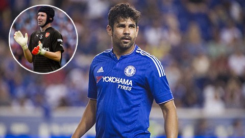 Diego Costa e ngại Petr Cech