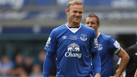 Rooney tịt ngòi trong trận đấu trở lại khoác áo Everton