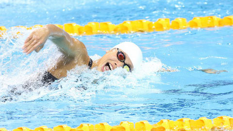 Giải bơi lội VĐTG 2015: Ánh Viên dừng bước ở vòng loại 200m tự do