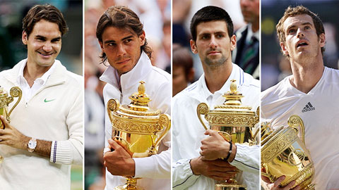 Big Four chiếm 87% tổng số danh hiệu Grand Slam từ năm 2008