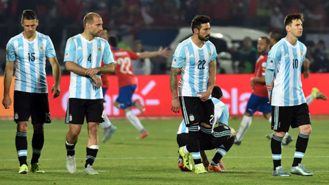 BXH FIFA tháng 8/2015: Argentina lại dẫn đầu, Việt Nam tụt 10 bậc