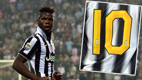 Pogba kế thừa áo số 10 của Tevez ở Juventus