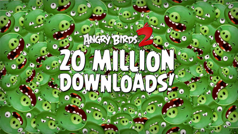 Angry Birds 2 cán mốc 20 triệu lượt tải về chỉ trong 1 tuần