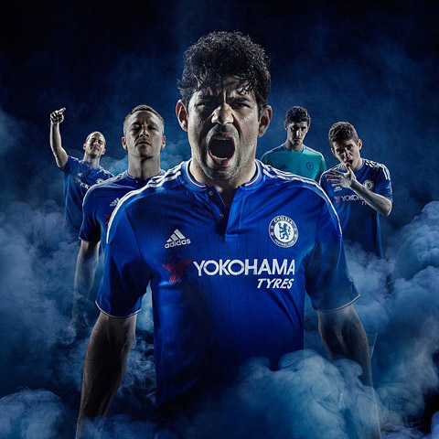 Tiền đạo Diego Costa dẫn đầu buổi ra mắt áo đấu của Chelsea