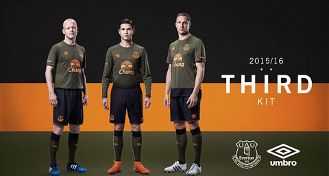 Mẫu áo đấu sân khách thứ 2 của Everton