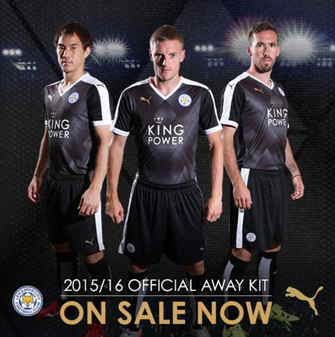 Mẫu áo đấu sân khách của Leicester