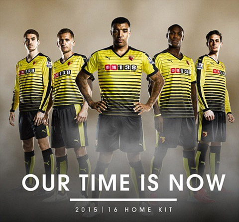 Watford cách tân hoàn toàn mẫu áo đấu sân nhà