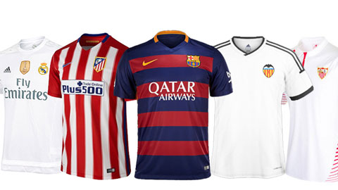 Giới thiệu mẫu áo đấu các đội dự La Liga 2015/16
