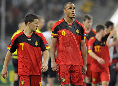 Hazard và Kompany là đồng đội của nhau ở ĐT Bỉ
