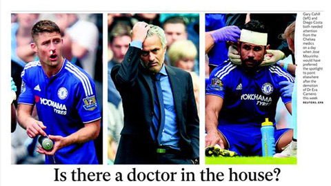 Báo giới và fan thi nhau trêu chọc Mourinho khi Chelsea thua thảm Man City