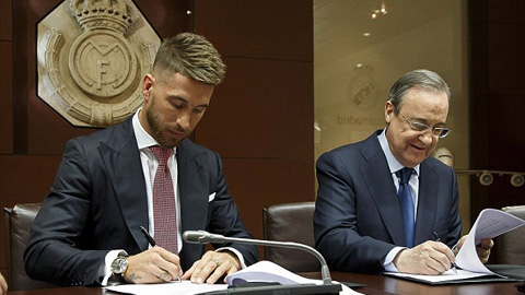 Ramos từ chối lương 'khủng' của M.U để ở lại Real tới năm 2020