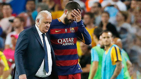 Thẻ đỏ của Pique chấm dứt mộng ăn 6 của Barca
