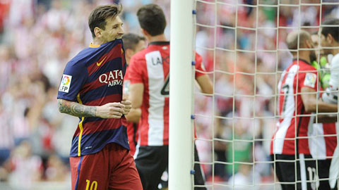 Messi đá hỏng penalty lần thứ 5 tại La Liga