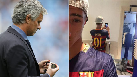 Con trai Mourinho là fan cuồng... Messi