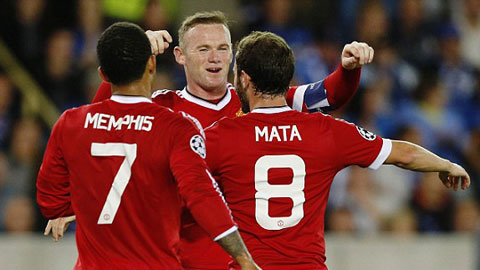 Rooney lập hat-trick, M.U trở lại vòng bảng Champions League