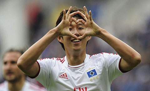 Son Heung-min hồi còn đá cho Hamburg